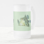 Boxfish - Abstract Ontwerp - Knippen uit een foto Matglas Bierpul (Voorkant rechts)