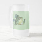 Boxfish - Abstract Ontwerp - Knippen uit een foto Matglas Bierpul (Voorkant links)