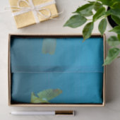 Boxfish Close-up! Verloopblauwe achtergrond | Tissuepapier (Geschenk)