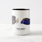 Boxfish koppel, ostracion meleagris tweekleurige koffiemok (Center)