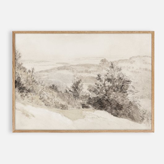 Boxhill  waterverf poster