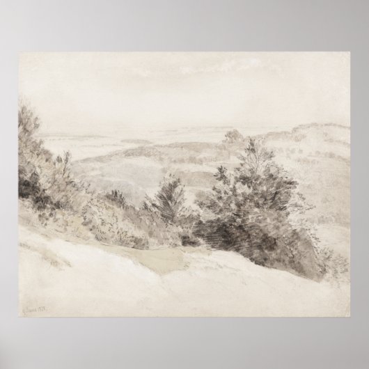 Boxhill  waterverf poster (Voorkant)