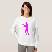 Boxing Afbeelding - Magenta T-shirt (Voorkant volledig)