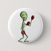 Boxing Alien Ronde Button 5,7 Cm (Voorkant)