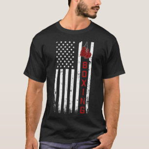 Boxing American Flag Professional Boxer a T-shirt