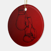 Boxing art recht naar de Punch. Keramisch Ornament (Links)