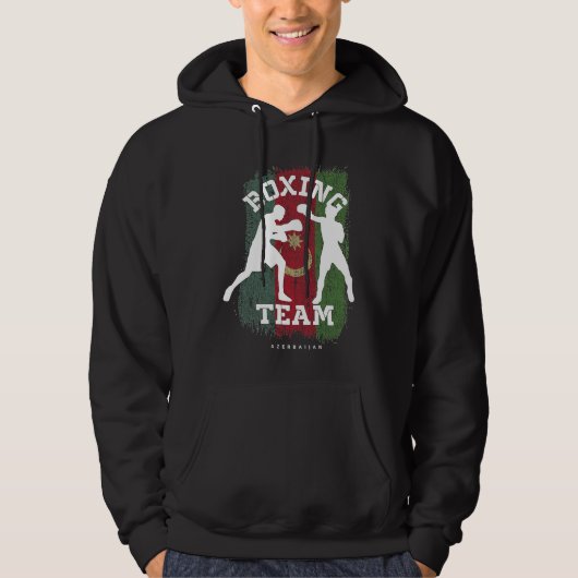 Boxing Azerbaijan Combat Sports Fighter Boxing Hoodie (Voorkant)