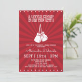 Boxing Baby Shower Kaart (Staand voorkant)