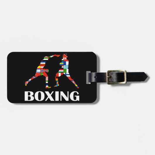 Boxing Bagagelabel (Voorkant horizontaal)