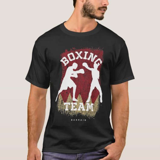 Boxing Bahrain Combat Sports Fighter Boxing T-shirt (Voorkant)