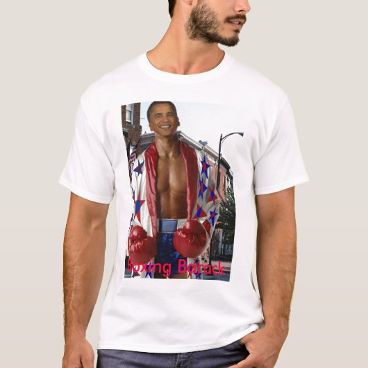 Boxing Barack, Boxing Barack - Gepersonaliseerd T-shirt (Voorkant)