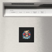 Boxing Bear Lover Boxing Gloves Kickboxing Funny B Magneet (Insitu (Vaatwasser))
