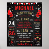 Boxing Birthday Party Milestone sing Poster (Voorkant)