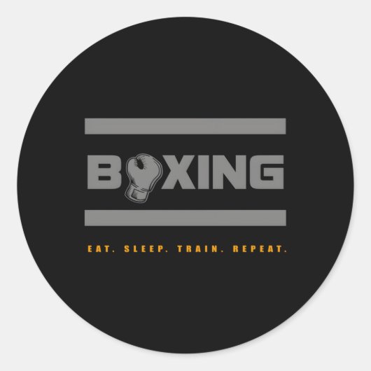Boxing Boxing Ronde Sticker (Voorkant)