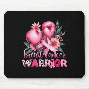 Boxing Breast Cancer Warrior Roze Borstkanker AW Muismat