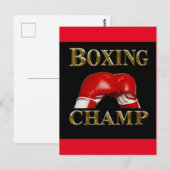 BOXING BRIEFKAART (Voorkant / Achterkant)