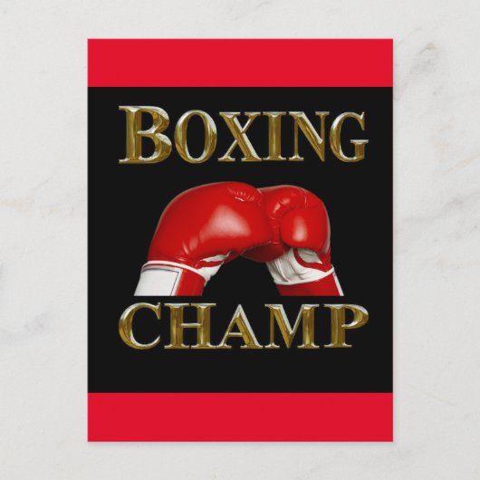 BOXING BRIEFKAART (Voorkant)