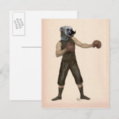 Boxing Bulldog Full 2 Briefkaart (Voorkant / Achterkant)