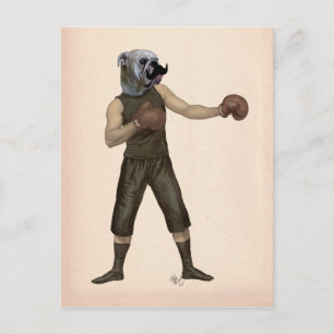 Boxing Bulldog Full 2 Briefkaart