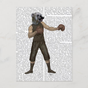 Boxing Bulldog Full Briefkaart