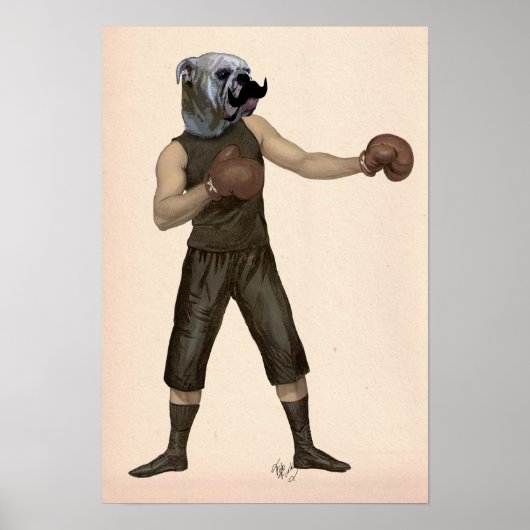Boxing Bulldog Full Poster (Voorkant)