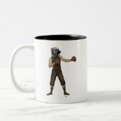 Boxing Bulldog Full Tweekleurige Koffiemok (Links)