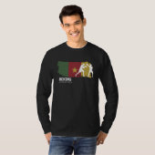 Boxing Cameroon Combat Sports Fighter Boxing T-shirt (Voorkant volledig)