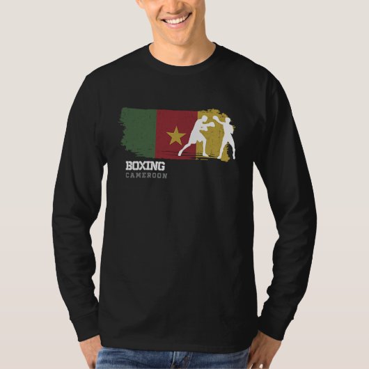 Boxing Cameroon Combat Sports Fighter Boxing T-shirt (Voorkant)