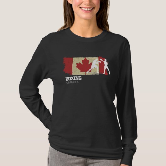 Boxing Canada Combat Sports Fighter Boxing T-shirt (Voorkant)