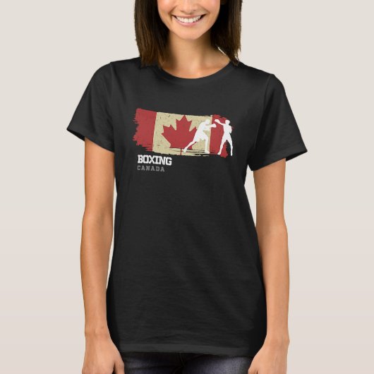 Boxing Canada Combat Sports Fighter Boxing T-shirt (Voorkant)