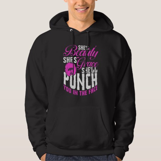Boxing Canvas Sparring Match Coach 9 Hoodie (Voorkant)