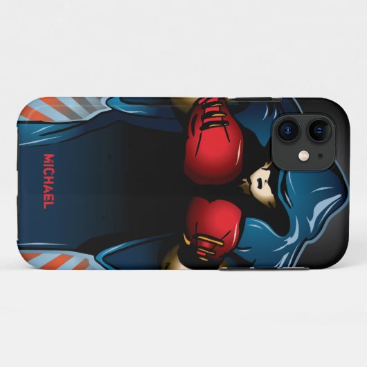 Boxing Case-Mate iPhone Case (Achterkant (horizontaal))