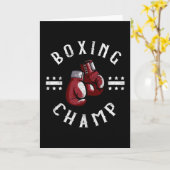 Boxing Champ Box Sport Martial Arts Fighter Kaart (Gele Bloem)