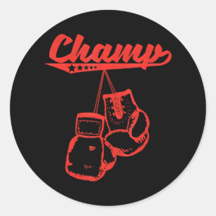 Boxing Champ Boxing Ronde Sticker