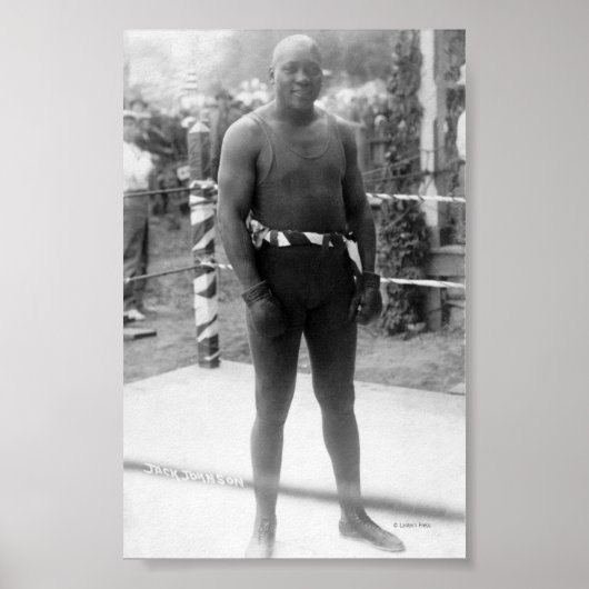 Boxing Champion Jack Johnson Poster (Voorkant)