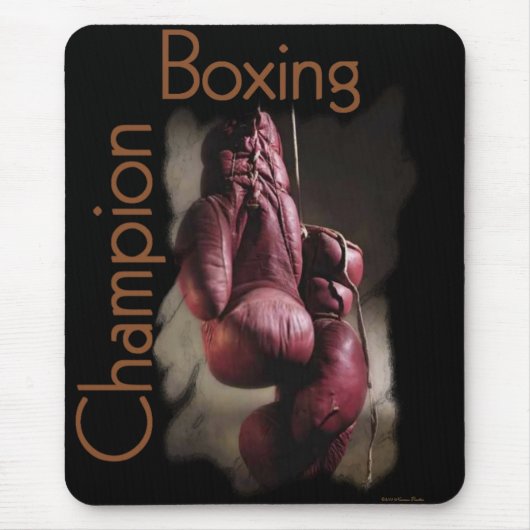 Boxing Champion Mousepad Muismat (Voorkant)