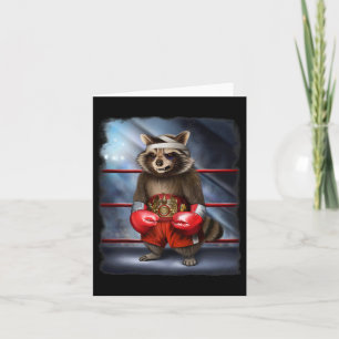 Boxing Champion Raccoon Fighter Kaart