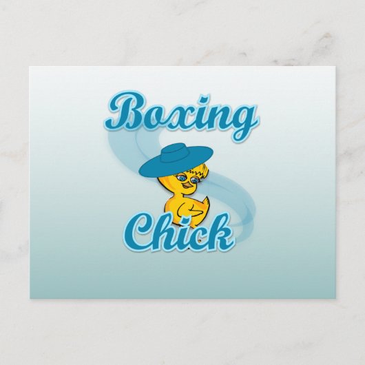 Boxing Chick #3 Briefkaart (Voorkant)