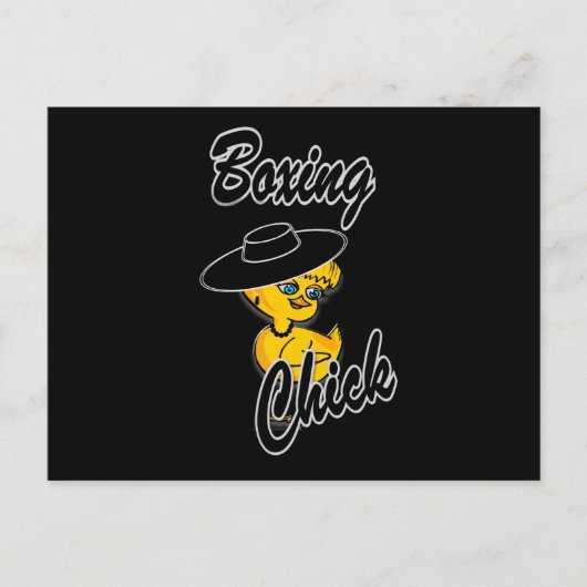 Boxing Chick #4 Briefkaart (Voorkant)