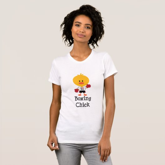 Boxing Chick T-shirt (Voorkant volledig)