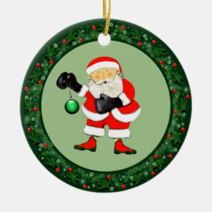 Boxing Christmas Collectible Keramisch Ornament