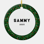 Boxing Christmas Collectible Keramisch Ornament (Achterkant)