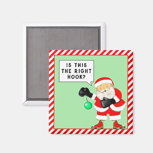 Boxing Christmas Stocking Stuffer Vakantie Gift Magneet (Voorkant / Achterkant)