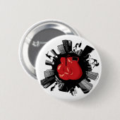 Boxing City Ronde Button 5,7 Cm (Voorkant /achterkant)