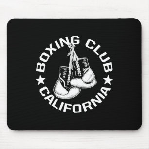 Boxing Club California handschoenen grafisch voor Muismat