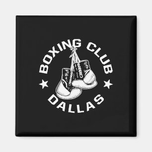 Boxing Club Dallas Handschoenen Graphic voor een B Magneet