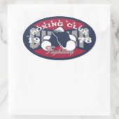 Boxing Club Ovale Sticker (Tas)