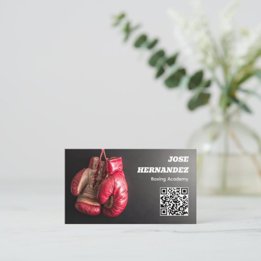 Boxing Club Visitekaartje (Staand voorkant)