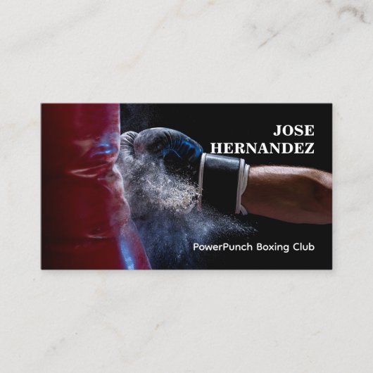 Boxing Club Visitekaartje (Voorkant)