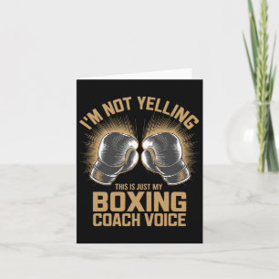 Boxing Coach Boxer Fighter Fight Boxers Coaching Kaart